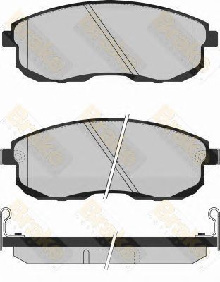 BRAKE ENGINEERING pa791 -  Комплект тормозных колодок, дисковый тормоз